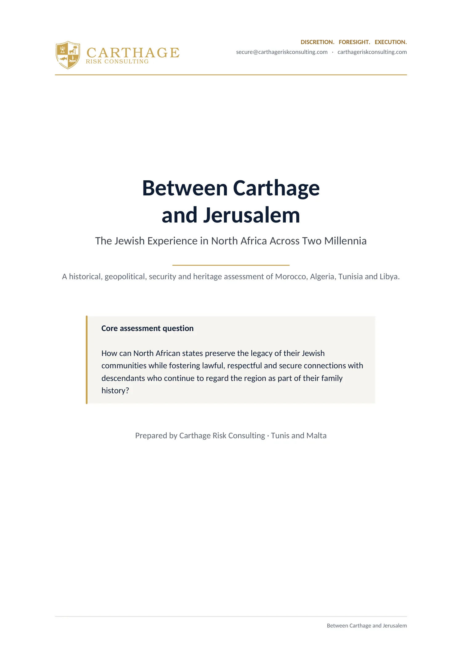 Between Carthage and Jerusalem, page 1 of 17